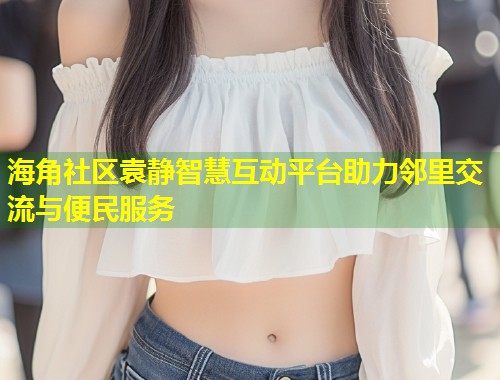海角社区袁静智慧互动平台助力邻里交流与便民服务