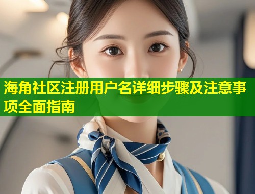 海角社区注册用户名详细步骤及注意事项全面指南